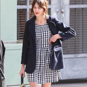 Topshop Gingham Smock Dress